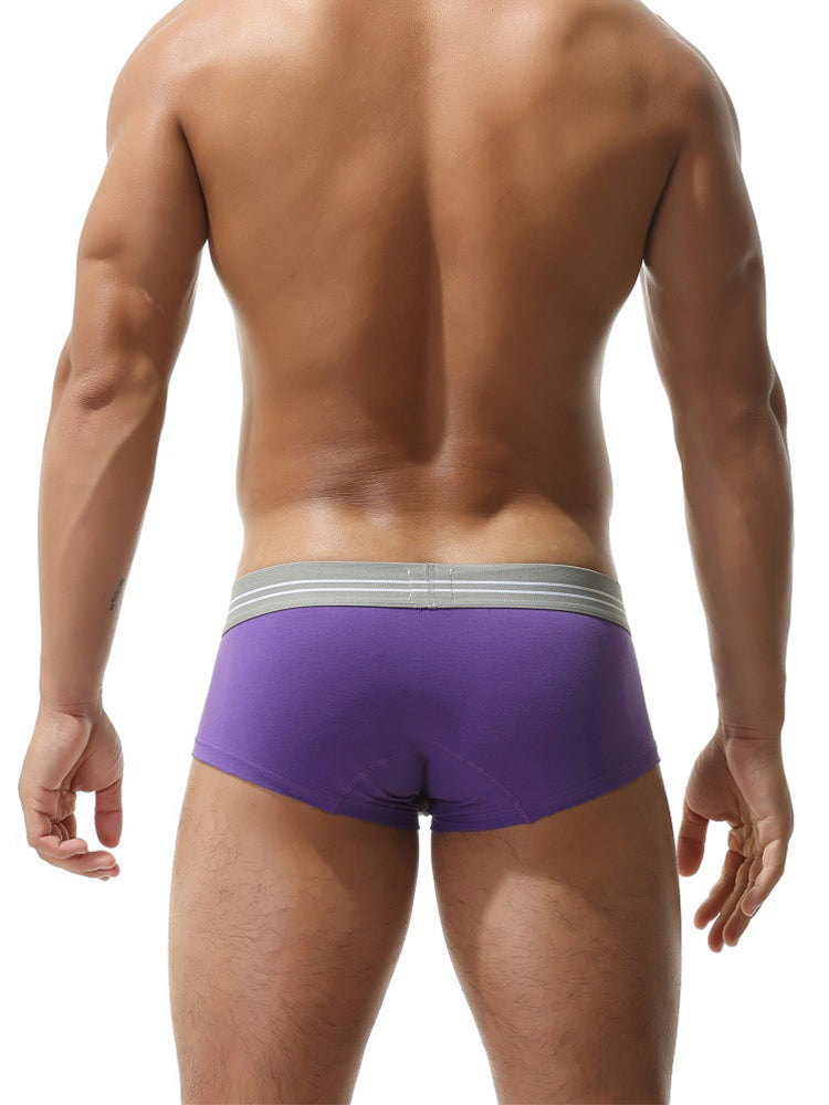 3 Pack Men's Sexy Cutout Trunks with Lift-up Pouch