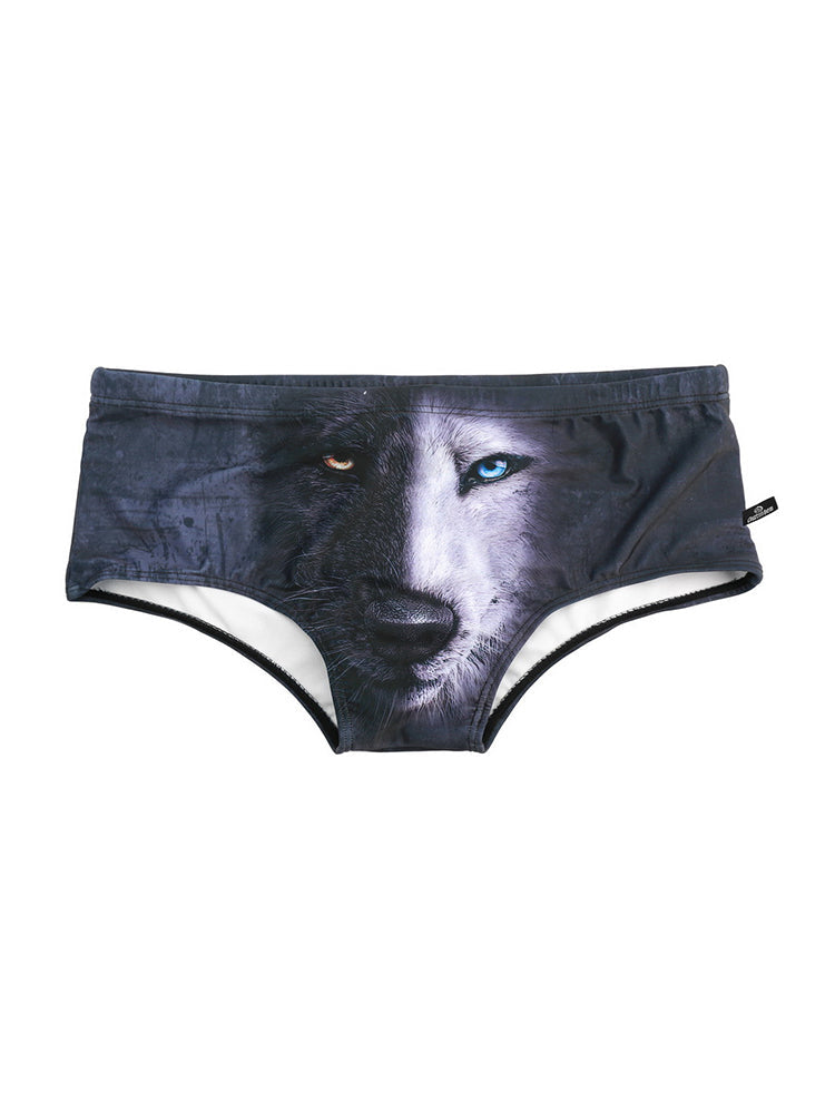 Men's Low-Rise Sexy Stylish Print Swim Briefs