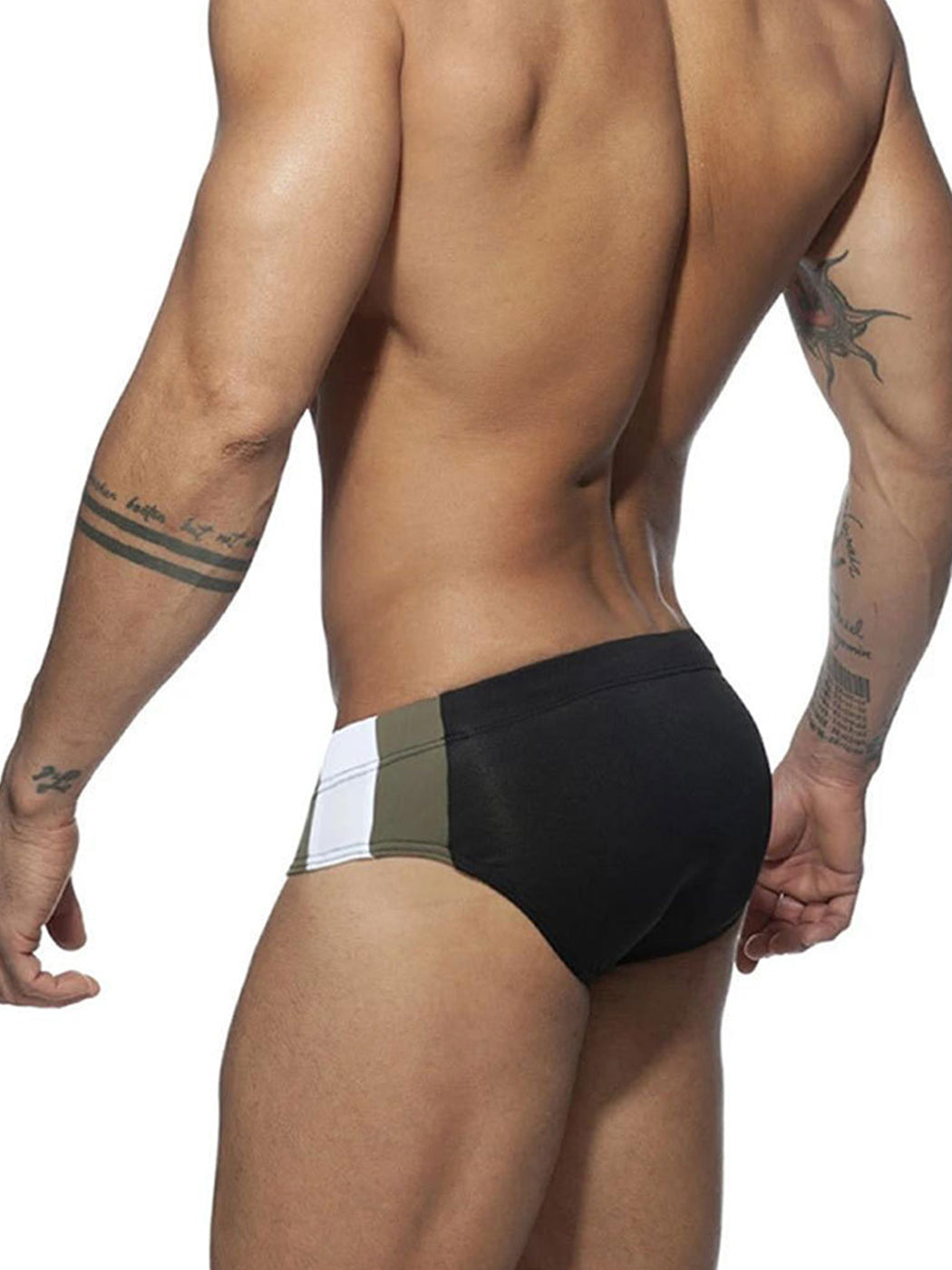 Men's Removable Pad Swim Brief with Drawstring