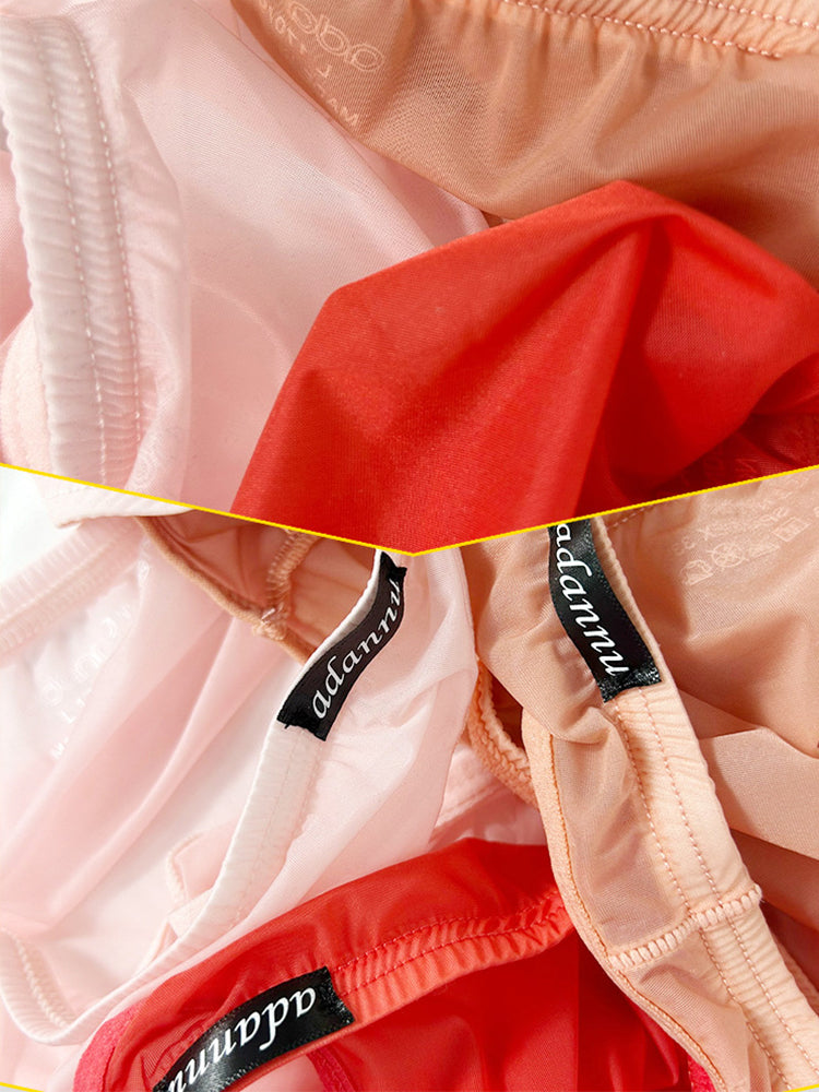 メンズ 3Dポーチ シアー アイスシルク ブリーフ