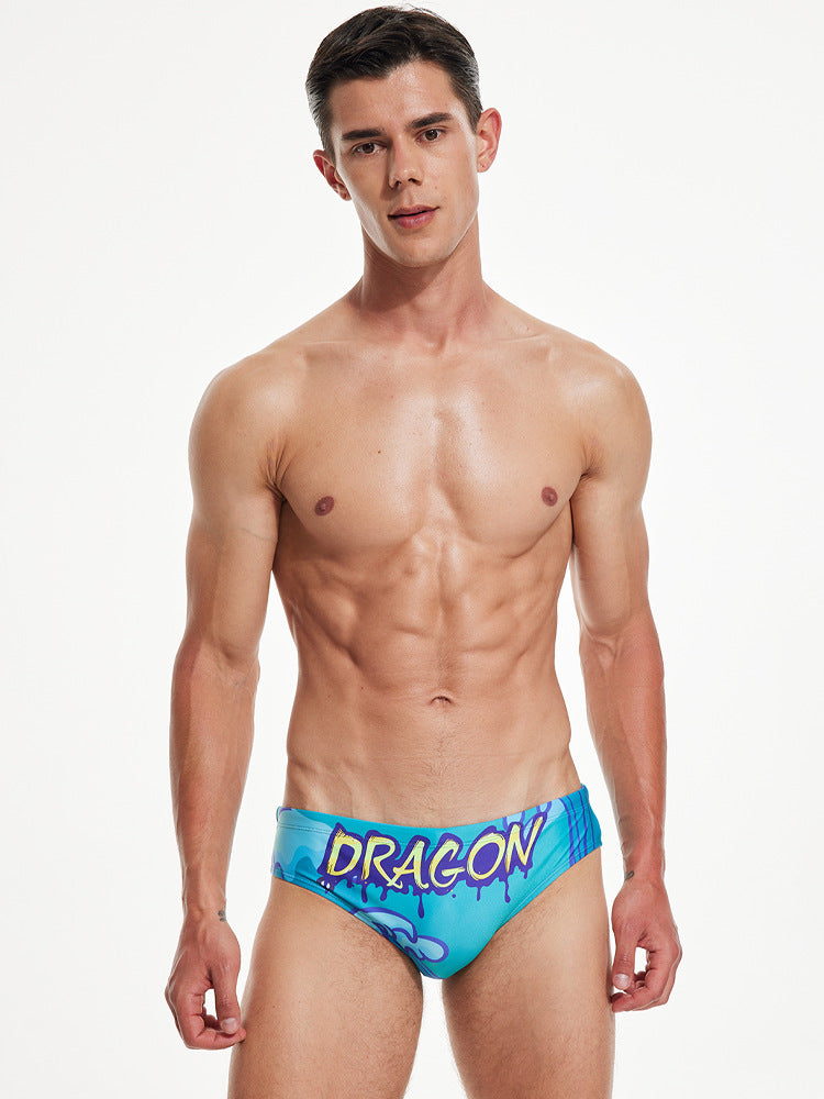 Vibrant Quick-Dry Swim Briefs for Men
