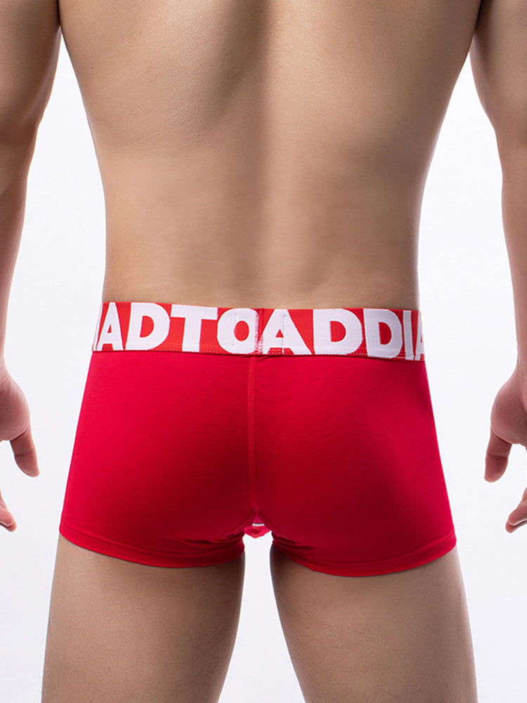 2 Pack Men's Gun and Bullet Separation Large Pouch U-Convex 3D Cut Loose Trunks