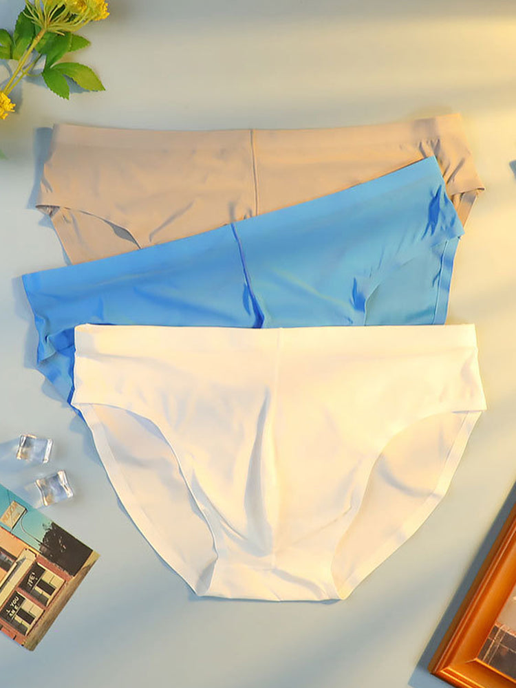 メンズ通気性シームレス薄手ブリーフ