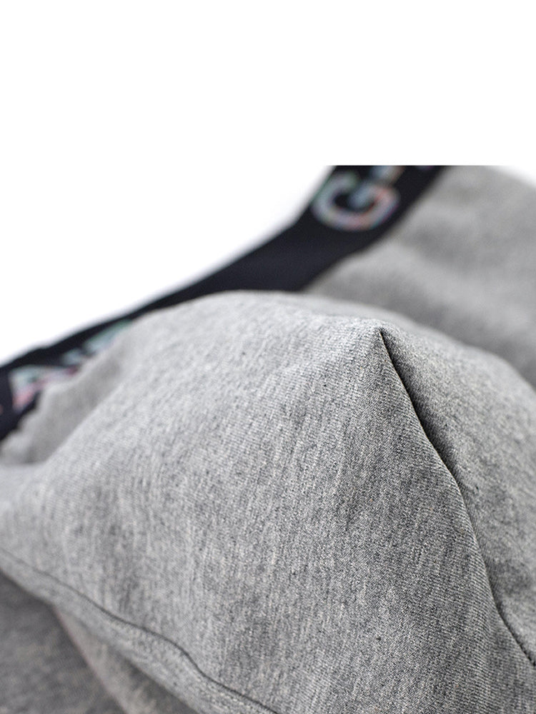 2 Pack Men's Solid Color Bullet Separated U-Pocket Plush Boxer Briefs