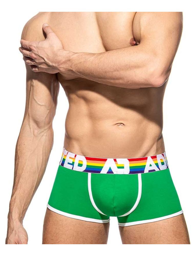2 Pack Men's Large Pouch Rainbow Trunks
