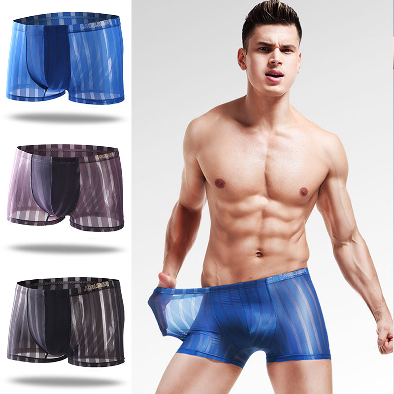 3 Pack See Through Breathable Men's Underwear