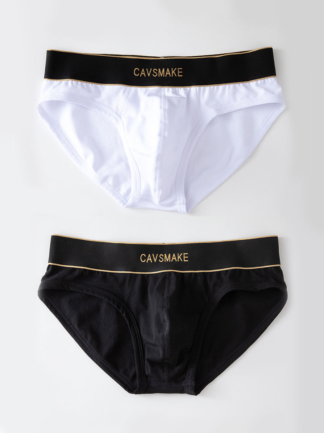 メンズ コットン セクシー U字凸デザイン ブリーフ＆トランクス 2枚組