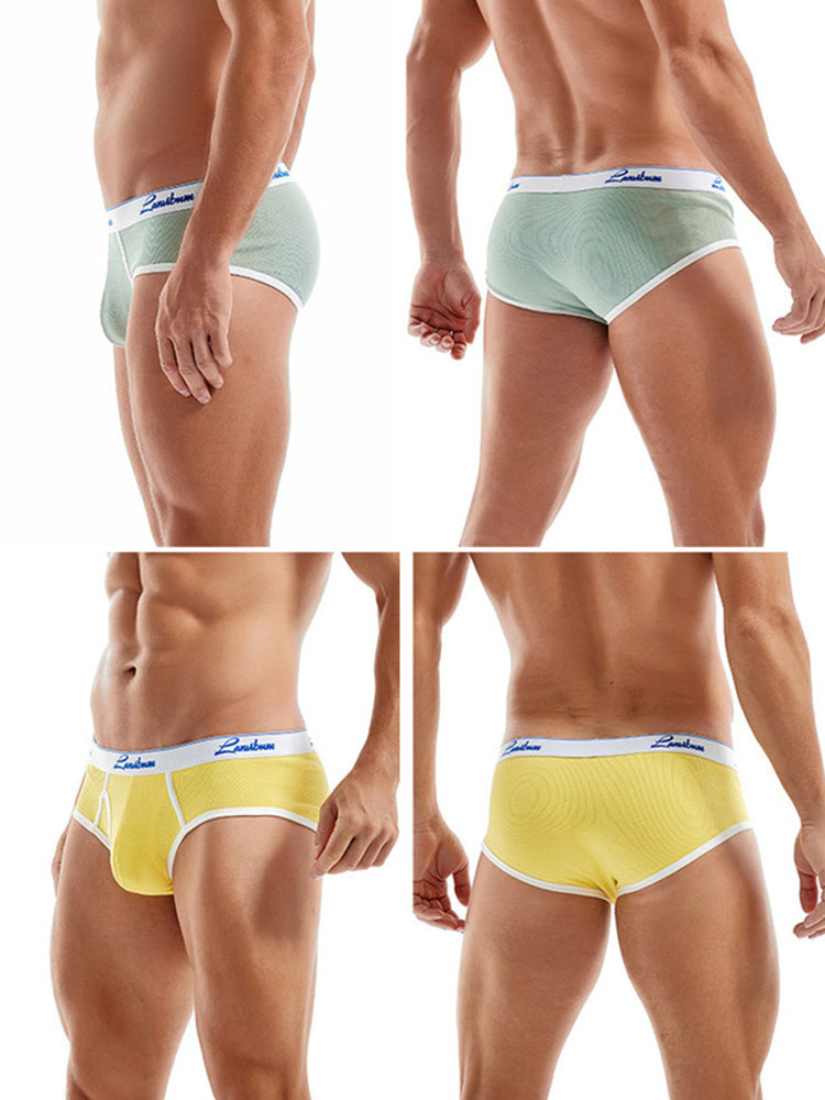 メンズ スレッドコットンポーチブリーフ 2枚組