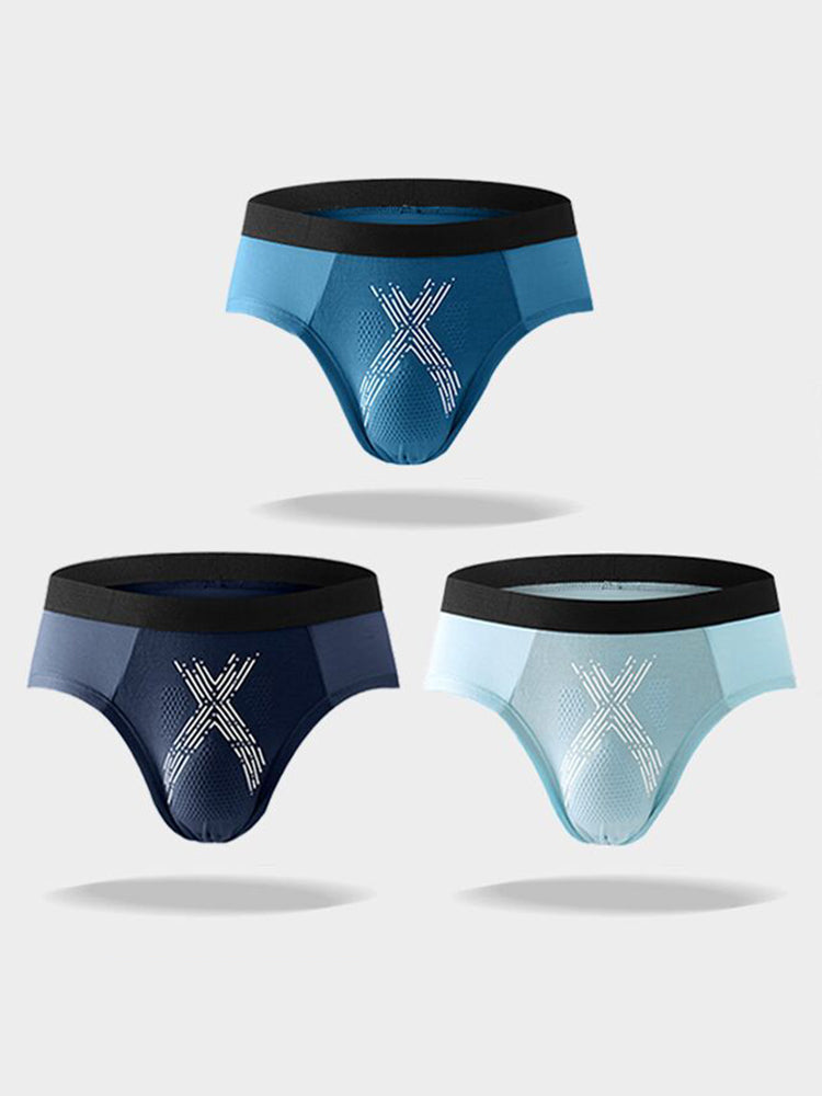 3 Pack Men's Modal Graphene Breathable Briefs