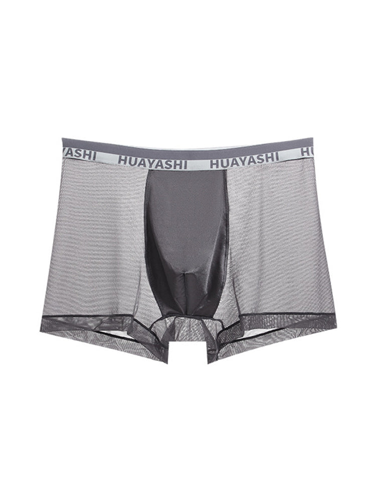3 Pack Men's Ice Silk Seamless Breathable Quick-Drying Trunks