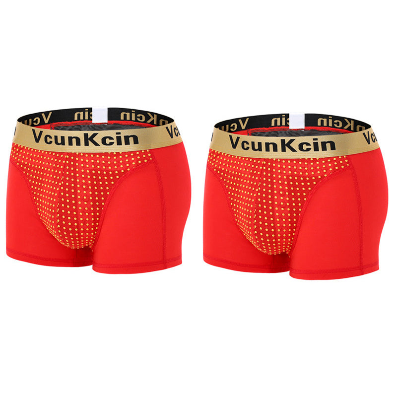 2Pcs Men's Functional Soft Modal Boxer Briefs