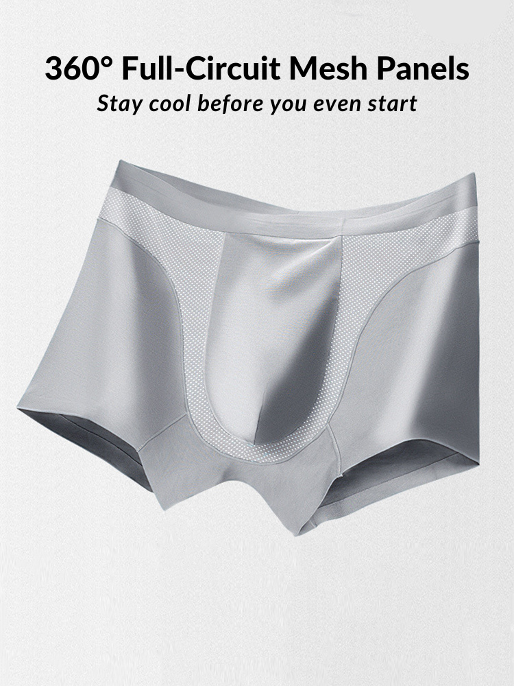 3 Pack Men's 3D Pouch Seamless Modal Trunks