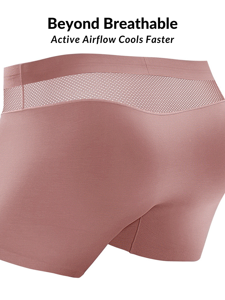 3 Pack Men's 3D Pouch Seamless Modal Trunks