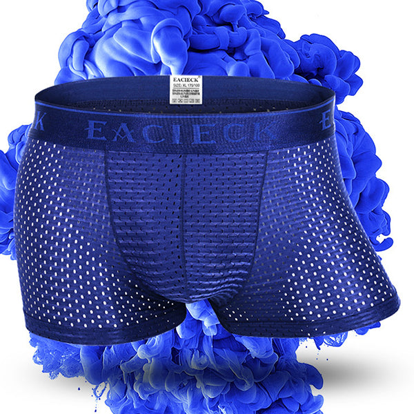 メンズ メッシュ 薄手 アイスシルク 下着 3点セット