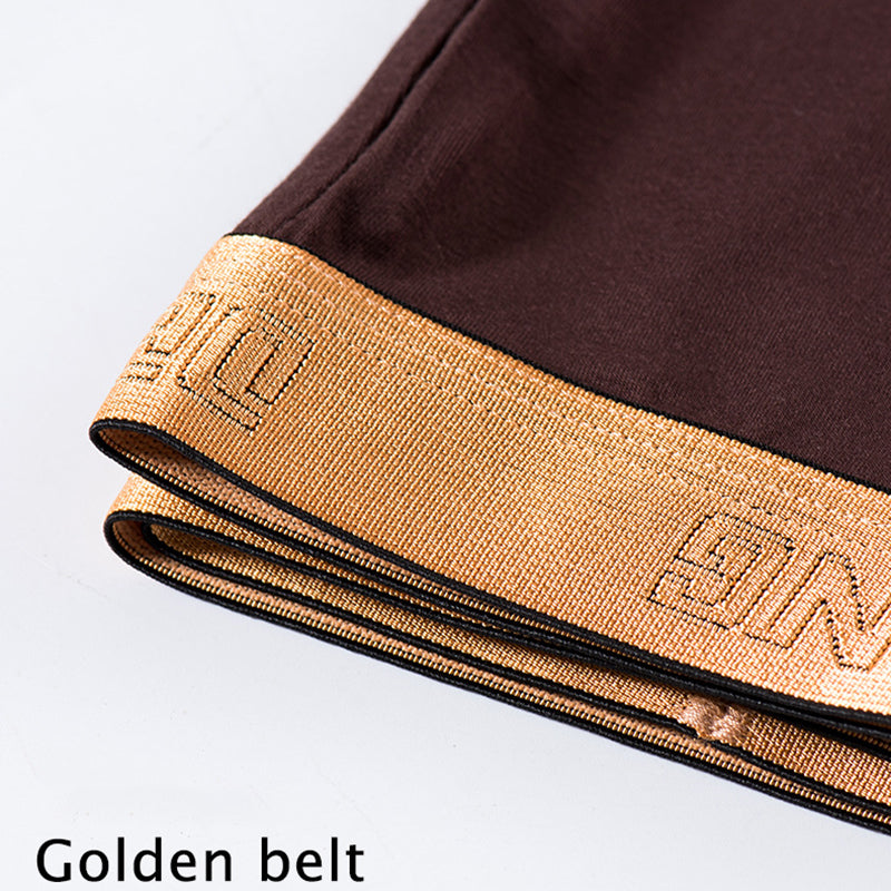 Modal Ultra-soft Solid Mid-waist Men's Boxer Briefs