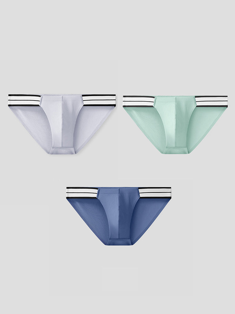 メンズ 通気性アイスタッチ アスレチックブリーフ 3枚組