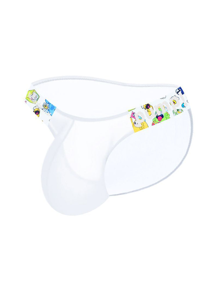 Men's Cartoon High-Cut Triangle Briefs | Breathable Transparent Stylish Underwear