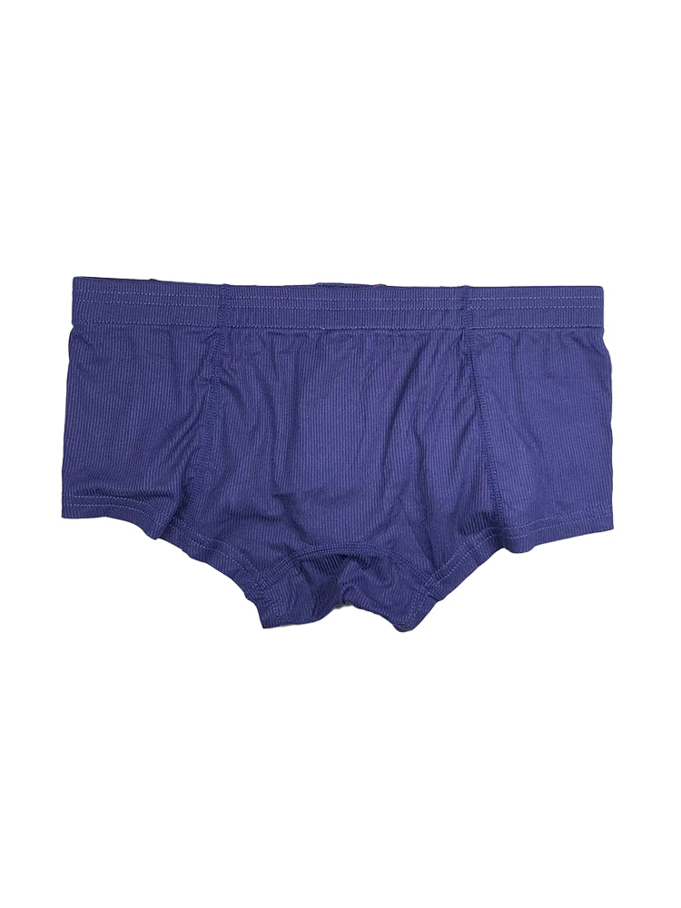 2 Pack Men's Soft Solid Color Simple Comfortable Breathable Trunks