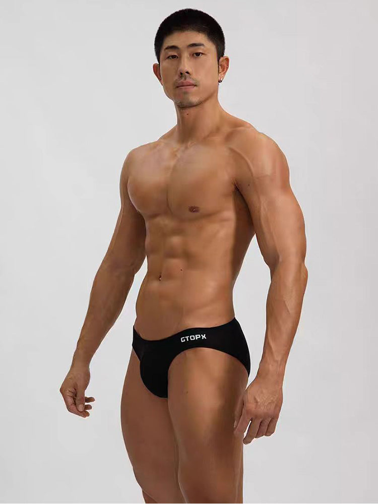 2 Pack Men's U-Shaped Pouch Single Layer Moisture-Wicking Comfortable Sexy Bikini