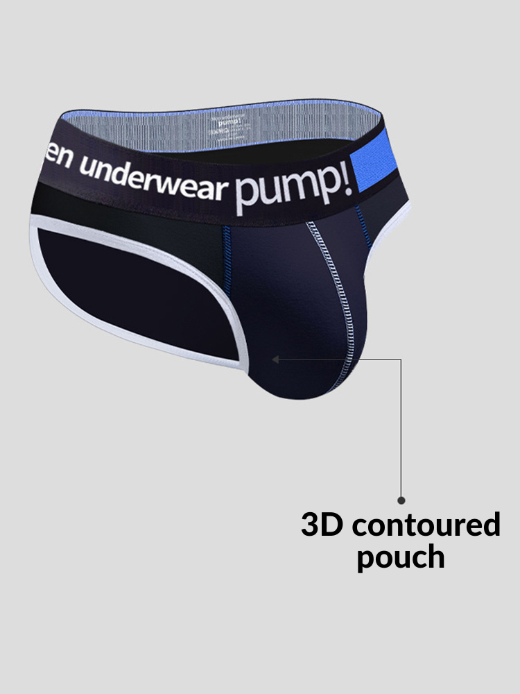 2 Pack Men's Middle-Rise Cotton Sexy Briefs