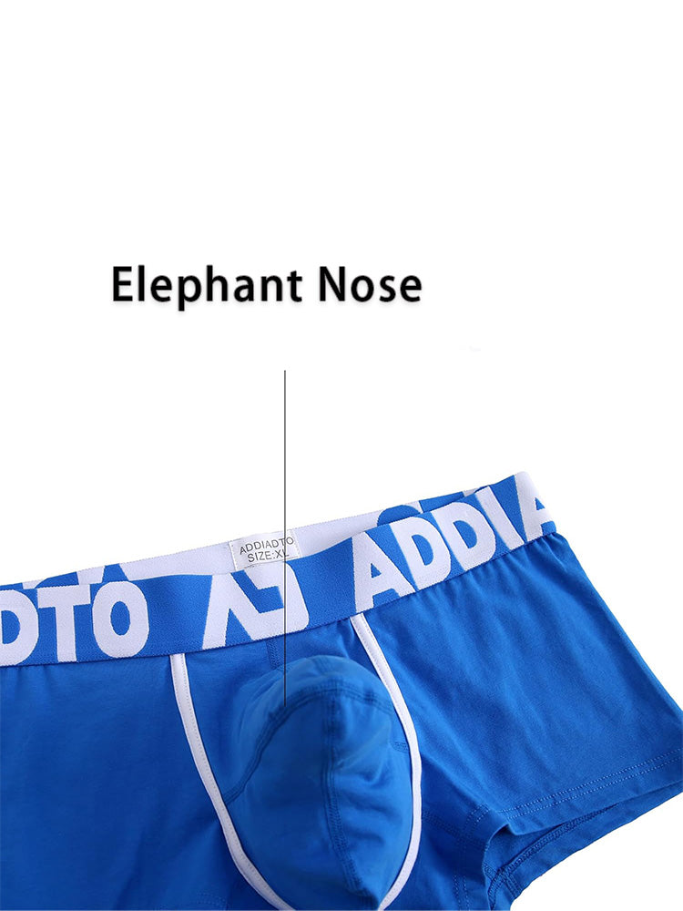 2 Pack Men's Gun and Bullet Separation Large Pouch U-Convex 3D Cut Loose Trunks