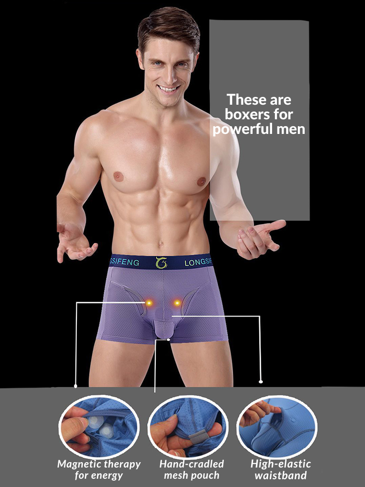 Men's Sexy Breathable Elastic Separated Pouch Trunks