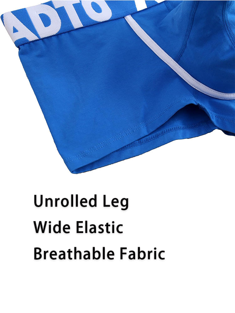 2 Pack Men's Gun and Bullet Separation Large Pouch U-Convex 3D Cut Loose Trunks