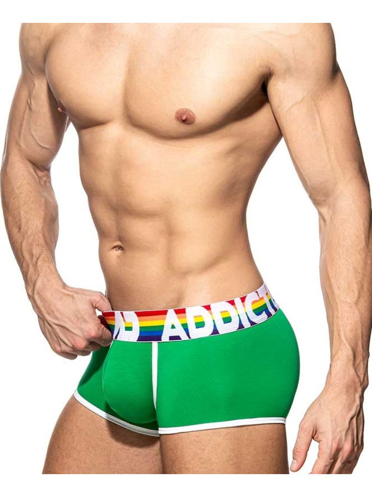 2 Pack Men's Large Pouch Rainbow Trunks