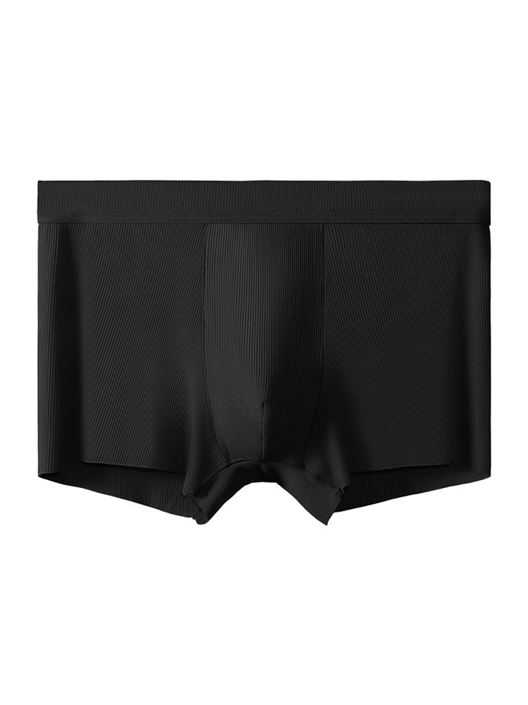 4 Pack Men's Ice Silk Seamless Trunks Underwear