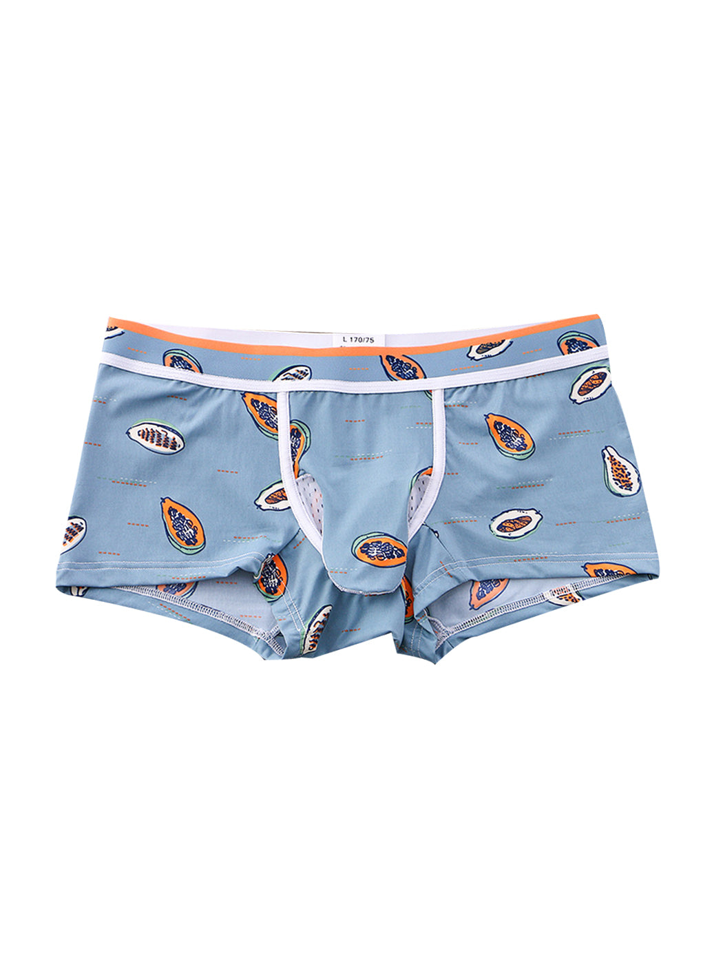 3 Pack Men's Ice Silk Trunks with Separated Pouch Design