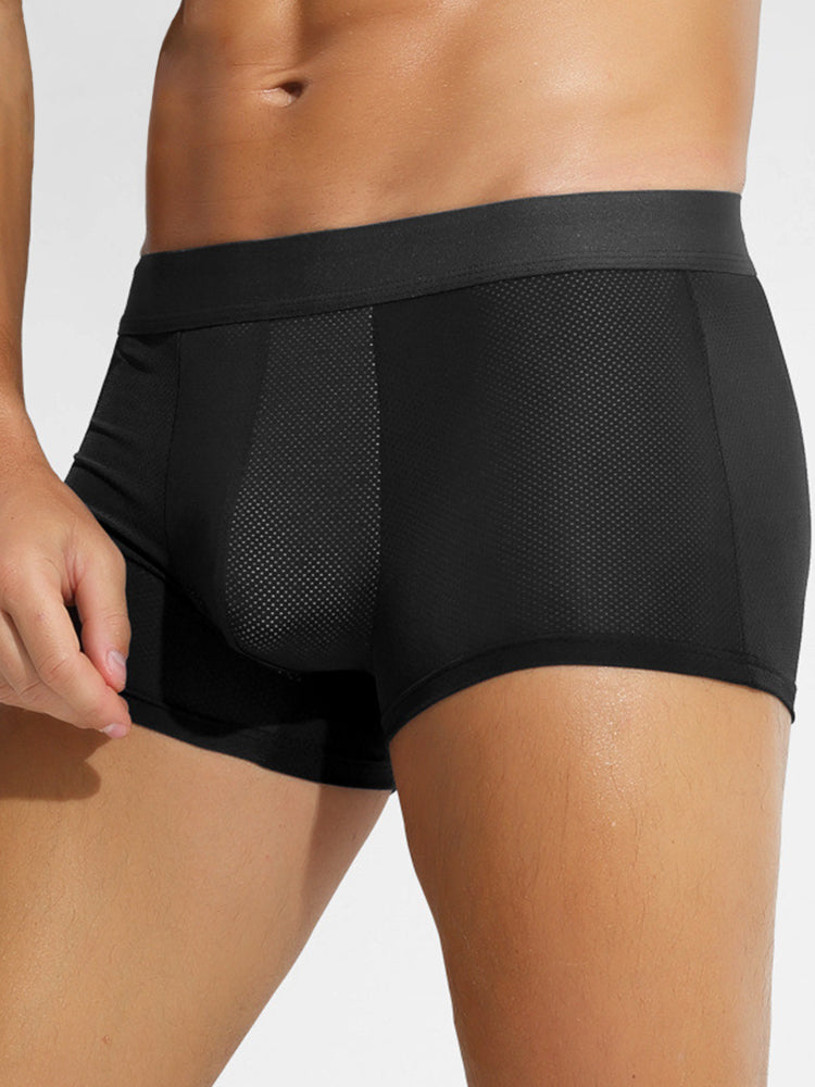 4 Pack Men's Thin Ultra Breathable Mesh Trunks