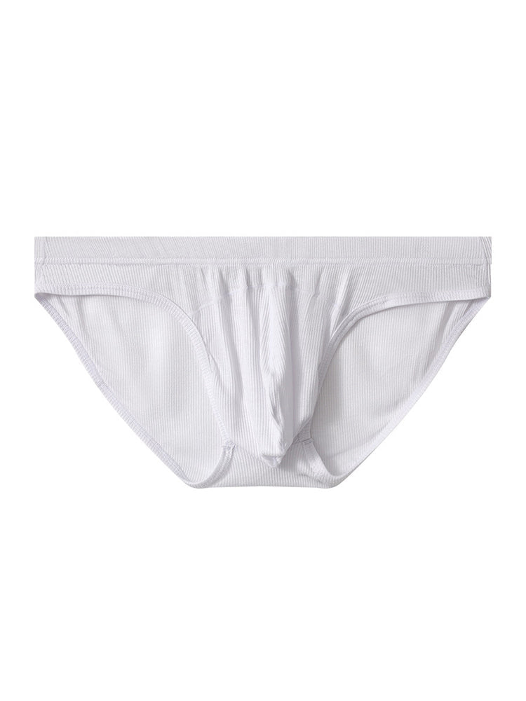 3 Pack Men's Sexy Threaded U-Shaped Briefs