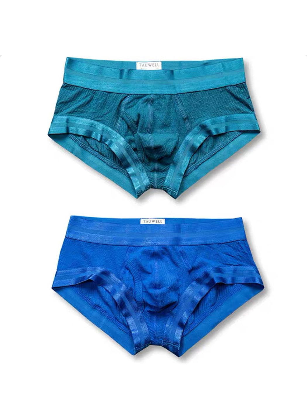 2 Pack Men's Spliced Color Trunks with Functional Fly
