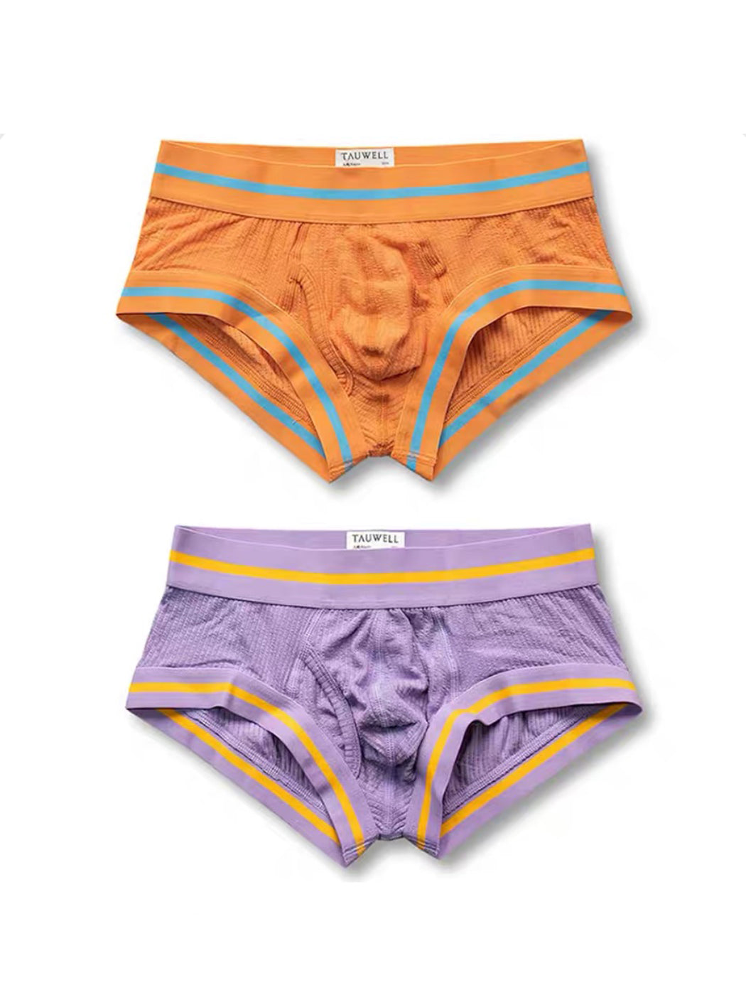 2 Pack Men's Spliced Color Trunks with Functional Fly