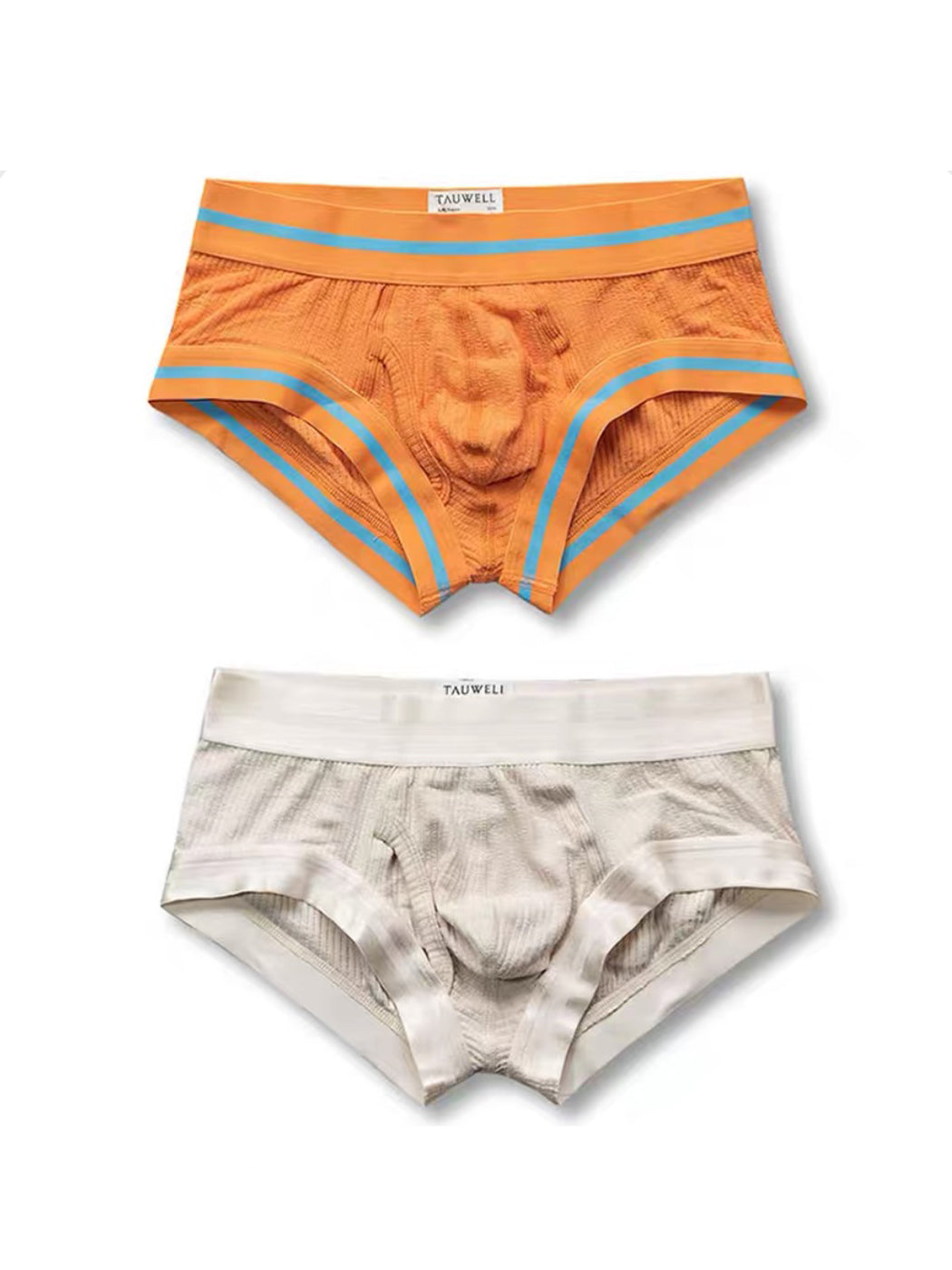 2 Pack Men's Spliced Color Trunks with Functional Fly