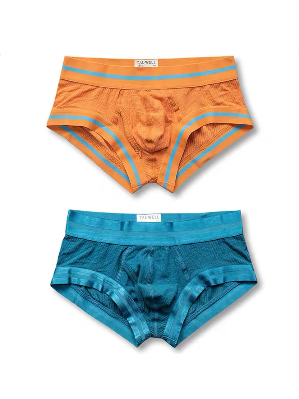 2 Pack Men's Spliced Color Trunks with Functional Fly