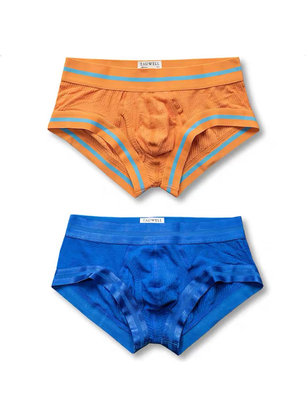2 Pack Men's Spliced Color Trunks with Functional Fly