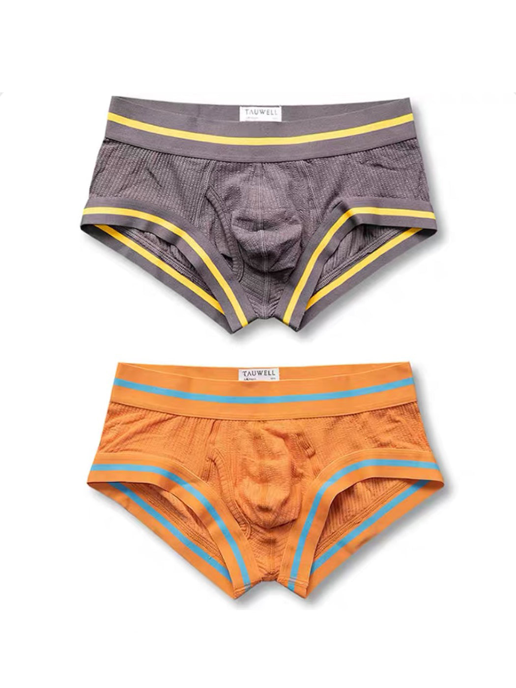 2 Pack Men's Spliced Color Trunks with Functional Fly