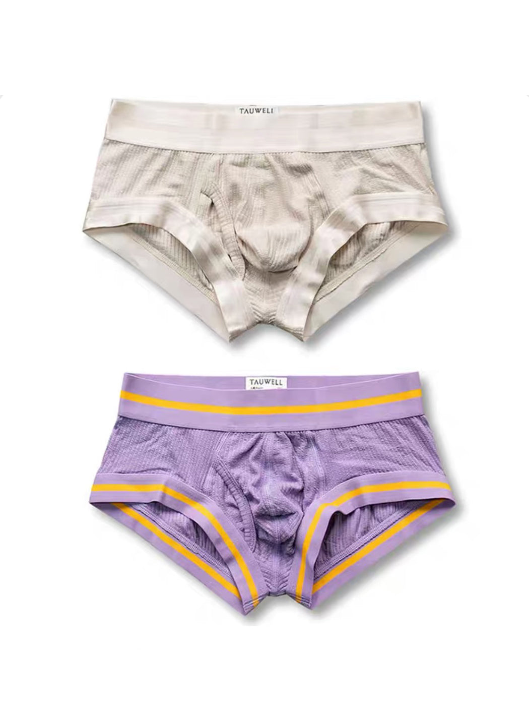 2 Pack Men's Spliced Color Trunks with Functional Fly