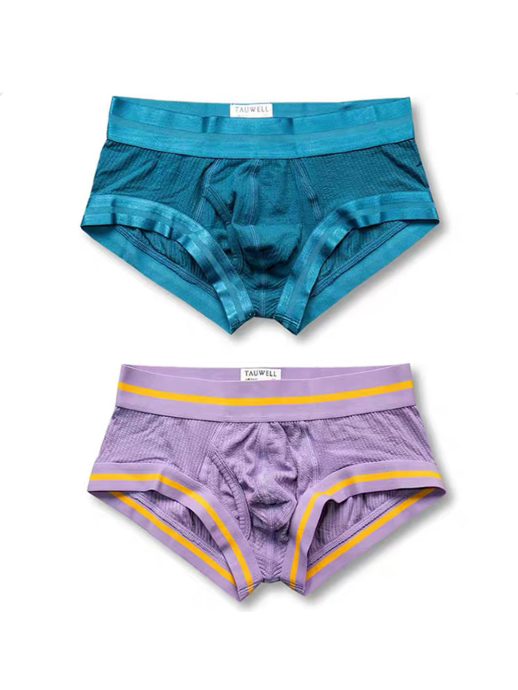 2 Pack Men's Spliced Color Trunks with Functional Fly