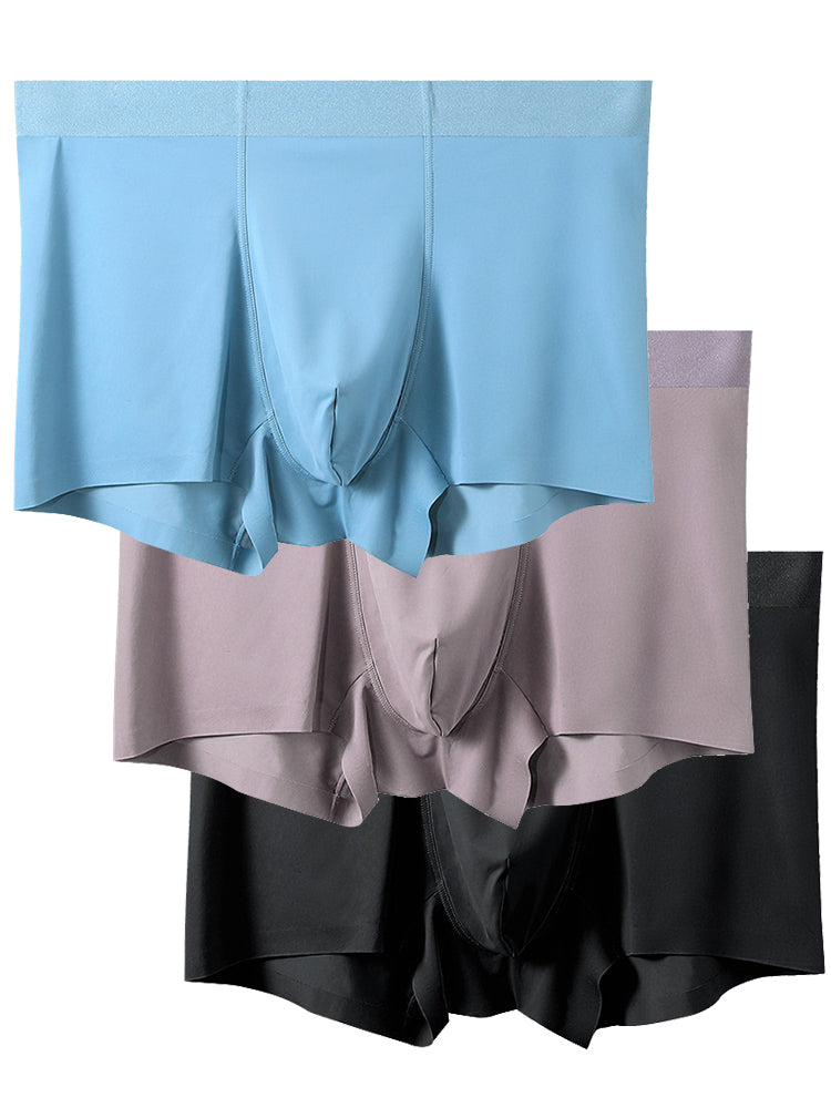 3 Pack Mesh Breathable Ice Silk Underwear