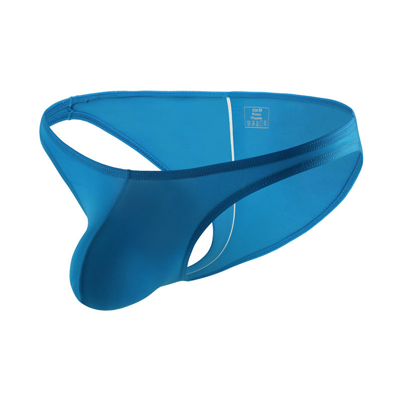 Men's Wrinkled Light Breathable Low Waist Bikini Underwear