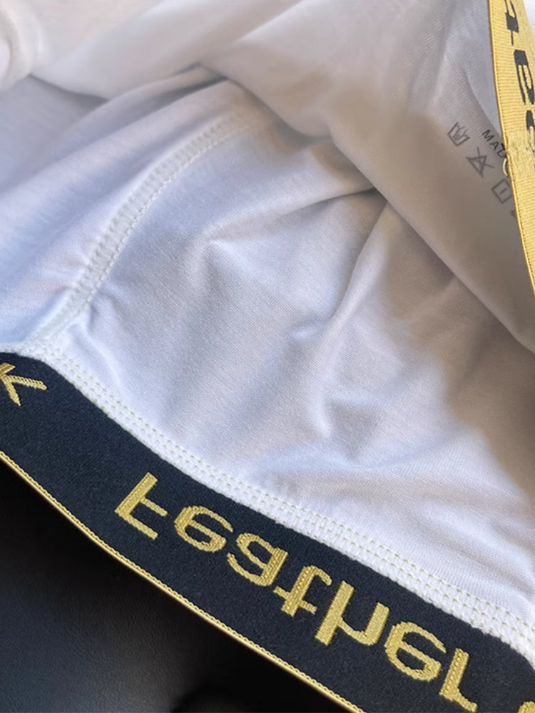 3 Pack Men's U-Shaped Large Pouch Breathable Comfortable Trunks