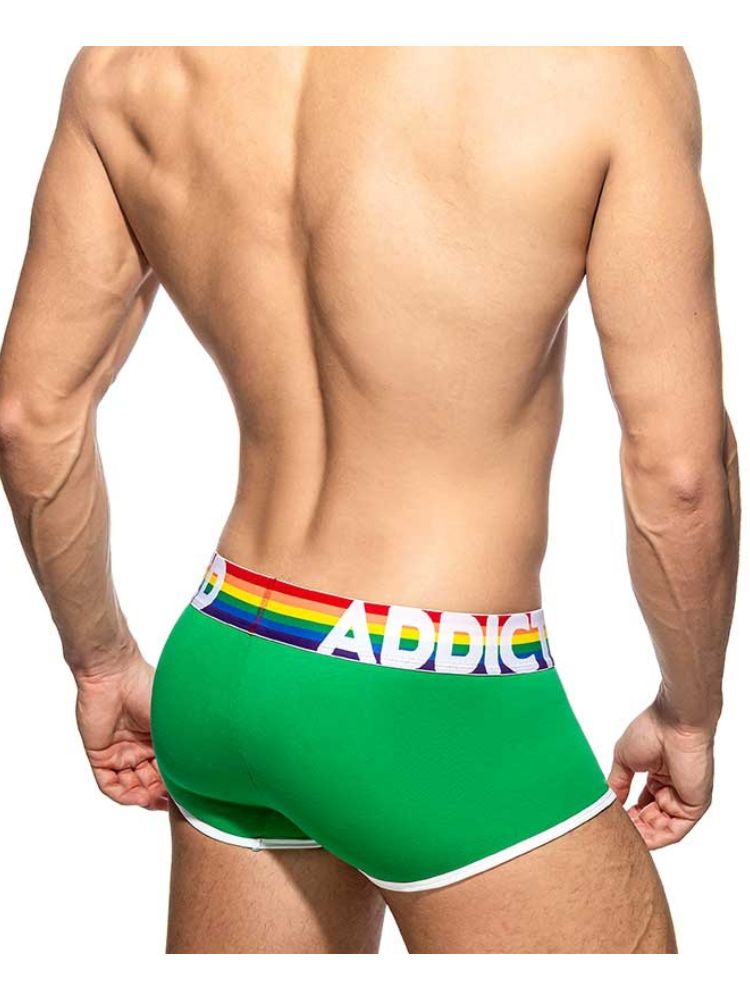 2 Pack Men's Large Pouch Rainbow Trunks