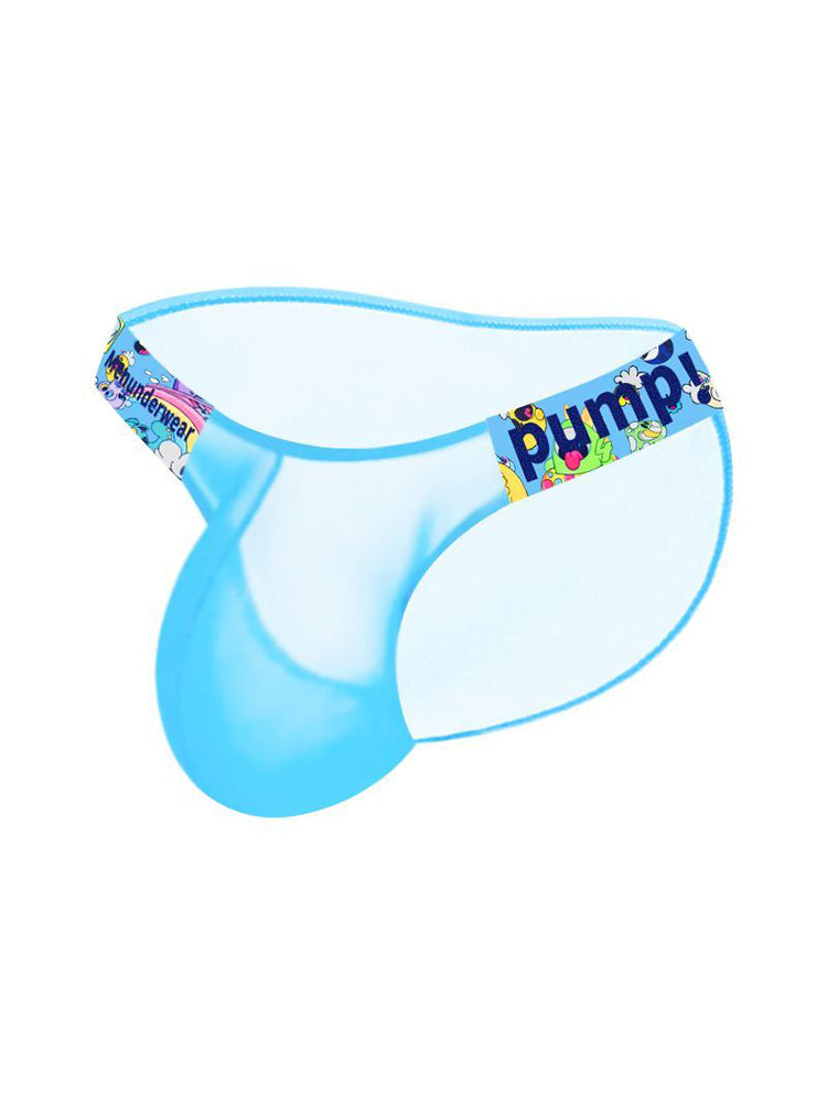 Men's Cartoon High-Cut Triangle Briefs | Breathable Transparent Stylish Underwear