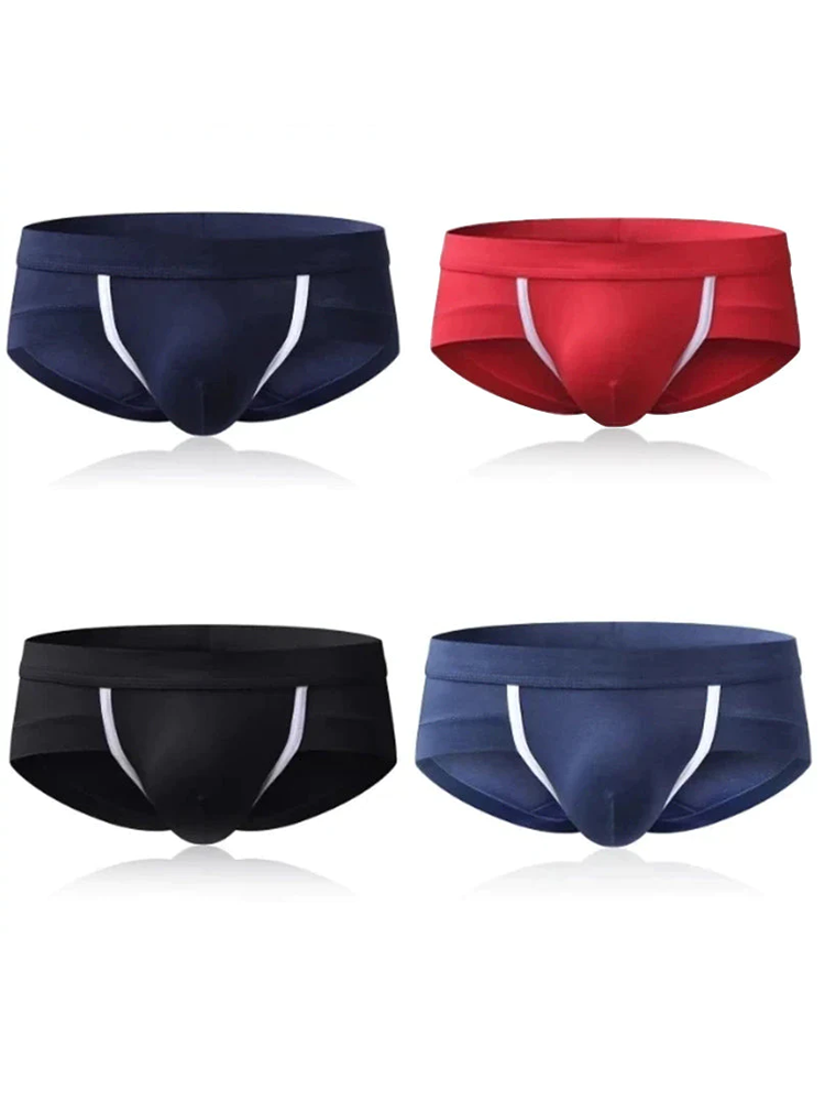 4 Pack Breathable Modal U Convex Pouch Briefs
