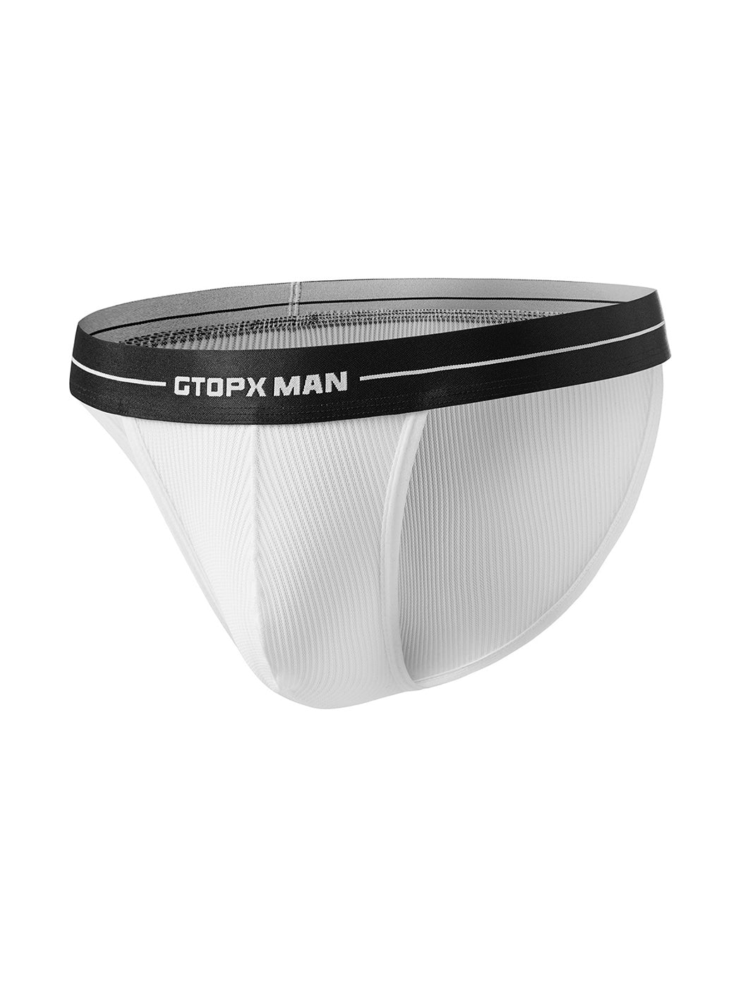 2 Pack Men's Sexy Striped Mesh Briefs