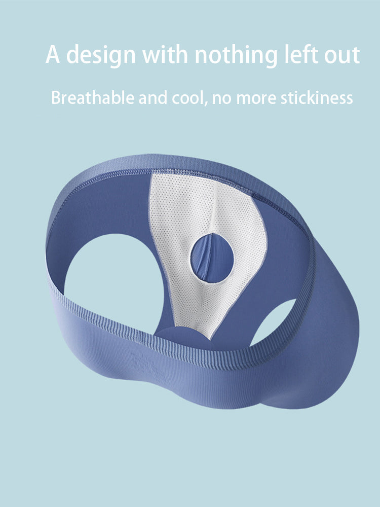 3-Pack Men's Ice Silk Trunks with Bullet-Style Separation and Enlarging Effect