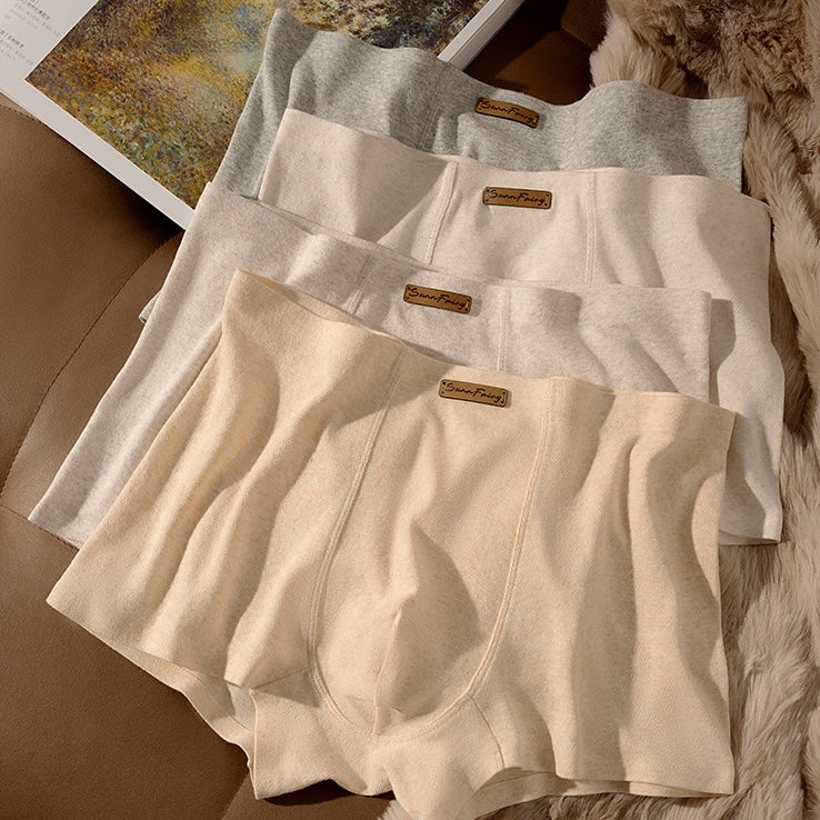 純綿メンズボクサーパンツ 10A抗菌内裆 快適フィット設計