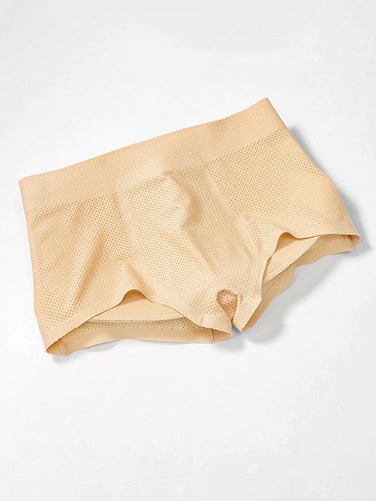 ヒップリフトメッシュ通気性シームレストランクス